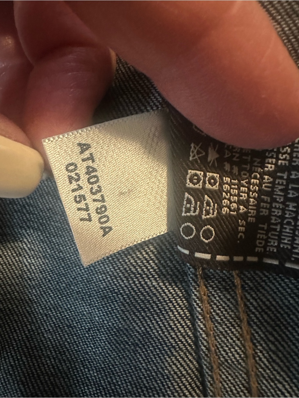 7 for all mankind dark blue Denim Jacket  men’s small - Picture 3 of 6